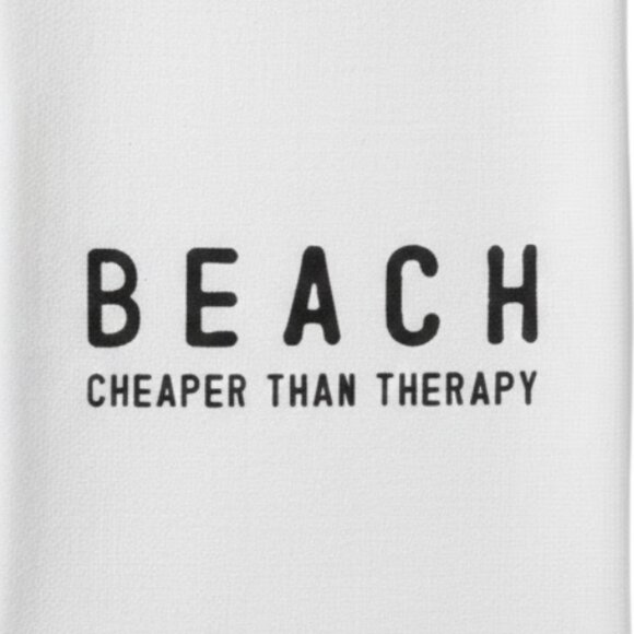 Beach is Cheaper Than Therapy Tea Towel - Picture 3 of 3